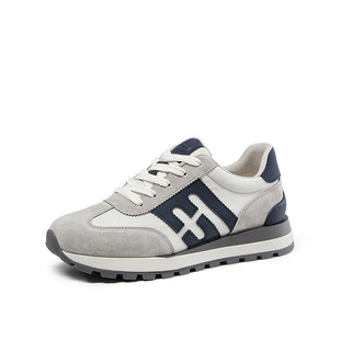 户外跑步健步旅游德训鞋 百搭厚底复古休闲运动鞋 女 秋季 fed女鞋