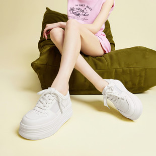 秋季 小白鞋 松糕厚底运动休闲鞋 网面板鞋 女 老爹鞋 fed女鞋