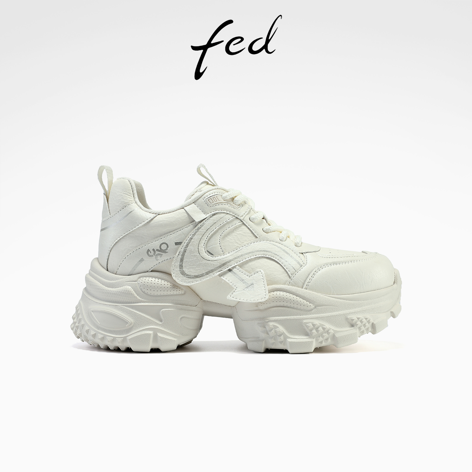 fed皮面老爹鞋春季新款女鞋增高厚底鞋松糕底休闲鞋S1013-ZCB328