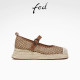 网眼渔夫鞋 女鞋 麻边单鞋 女款 ZF318 fed坡跟玛丽珍鞋 S0227 春季