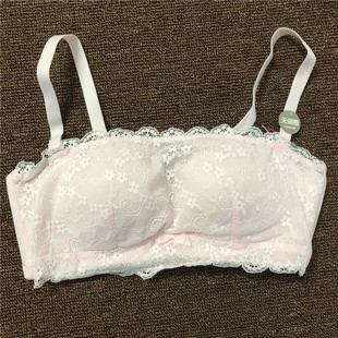 衣恋旗下body pops清仓蕾丝抹胸款蝴蝶结少女内衣BR823A31