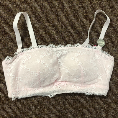 一折清蕾丝抹胸款蝴蝶结少女内衣