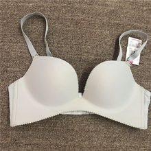 衣恋旗下body pops 灰色T10光面一片式舒适文胸BCBR863H11