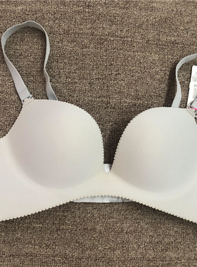 衣恋旗下body pops 灰色T10光面一片式舒适文胸BCBR863H11