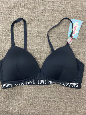 衣恋bodypops黑色钢圈运动文胸