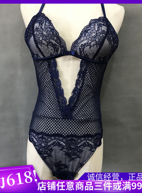 衣恋旗下EBLIN 藏青B05性感连体超薄诱惑情趣服ECBR637S13/GNS11