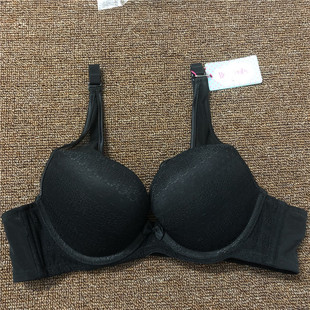 衣恋旗下body pops一折清黑纱网面肩带简约少女文胸BR823B41聚拢