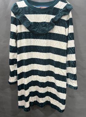 衣恋body pops两色S63可爱荷叶边长袖珊瑚绒家居睡裙BCYO84CA11