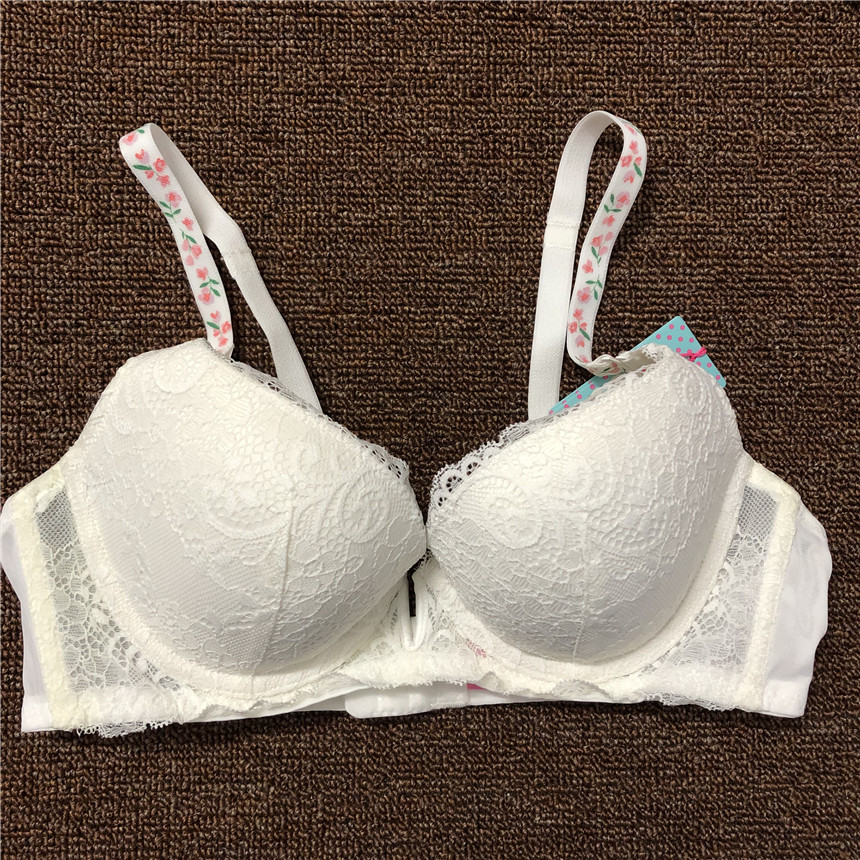 甜美蕾丝碎花肩带纯色淑女内衣
