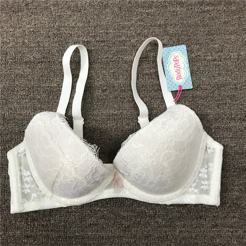 衣恋旗下body pops白色cc1网纱刺透气绣淑女文胸bcbr889h51