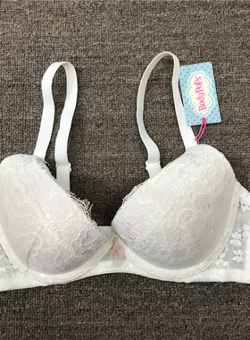 衣恋旗下body pops白色cc1网纱刺透气绣淑女文胸BCBR889H51