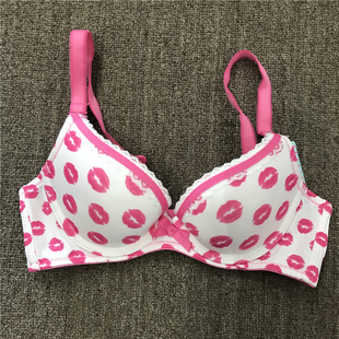 依恋一折！body pops象牙白W30可爱印花淑女文胸BCBR3H71