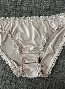 衣恋旗下EBLIN肤色015舒适夏季轻薄木耳蕾丝边女士内裤ECWP849N11