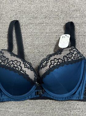 衣恋旗下EBLIN蓝色J19精致有钢圈舒适别致设计女士文胸ECBR911011