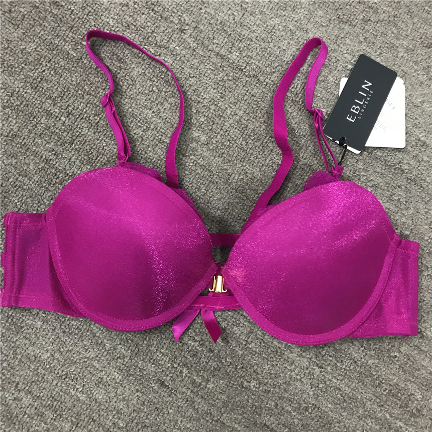 衣恋旗下eblin深粉红c22光面轻巧前扣美背文胸ecbr652tr1/662271