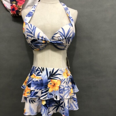 花色性感分体女士泳衣