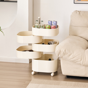 360旋转储物柜可移动床头柜ins置物架书桌简约化妆品收纳沙发边柜