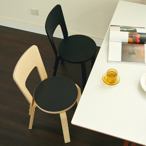 希山artek椅子北欧经典餐厅靠背餐椅ins中古实木家用简约mokamoka