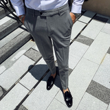 秋冬新款英伦韩版修身西裤男休闲商务男士长裤K147-P70，男装西裤，电商C308