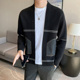 高质量男士针织衫开衫外套韩版潮流修身休闲时尚毛衣MY5-P95，男装针织衫/毛衣，电商C308