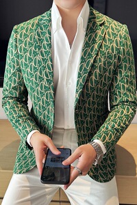 英伦韩版修身男士商务休闲花式西服男外套X933-P155图片