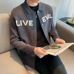 高质量男士针织衫开衫外套韩版潮流修身休闲时尚毛衣 MY6-P95图片
