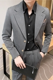 痞雅高级感休闲二粒扣小西服韩版修身英伦单西装男外套X05-P155，男装西服套装，电商C308