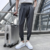 22春夏 青春松紧腰魔术贴休闲裤男潮流束脚垂感西裤九分裤K03-P65,男装西裤,电商C308, 22春夏 青春松紧腰魔术贴休闲裤男潮流束脚垂感西裤九分裤K03-P65,男装西裤,电商C308,