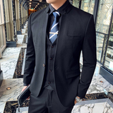 秋冬新款英伦韩版修身男士单件商务立领西服X144-P155，男装西服，电商C308