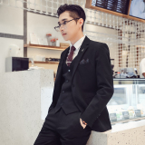 20秋冬新款韩版修身男士二粒扣商务西服三件套装TZ145-P290，男装西服，电商C308