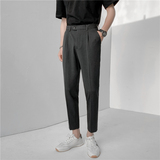 轻熟风时尚休闲裤韩版纯色小脚九分西裤K20-P65，男装西裤，电商C308