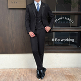 秋冬高级感星空呢面料西服套装男士英伦西装三件套SJT927-P265，男装西服套装，电商C308