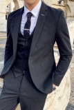 英伦韩版修身男士西服三件套TZ146-P290，男装西服，电商C308