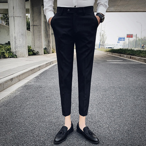 24春夏新款 男修身小脚英伦休闲九分裤 韩版百搭男士西裤K727-P60图片