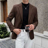英伦韩版修身男士商务休闲二粒扣华夫格西服加厚小外套X924-P155，男装西服，电商C308