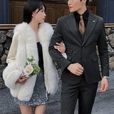 英伦修身男士二粒扣纯色西服新郎伴郎礼服小西装X921-P150，男装西服，电商C308