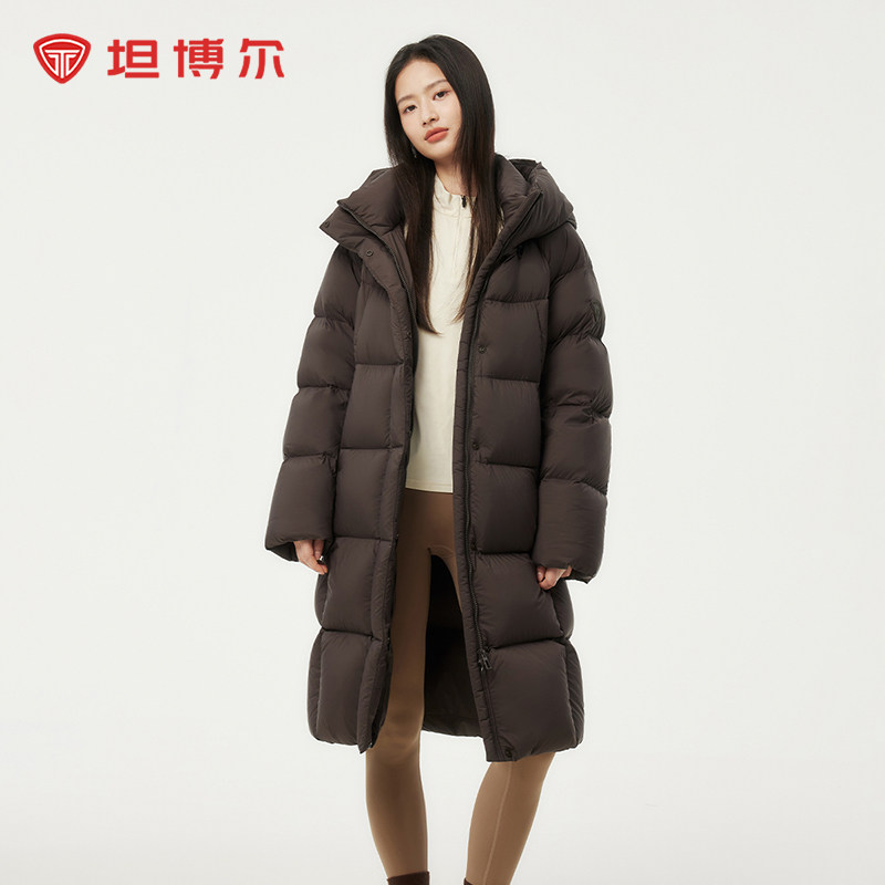 坦博尔羽绒服女中长款过膝2026