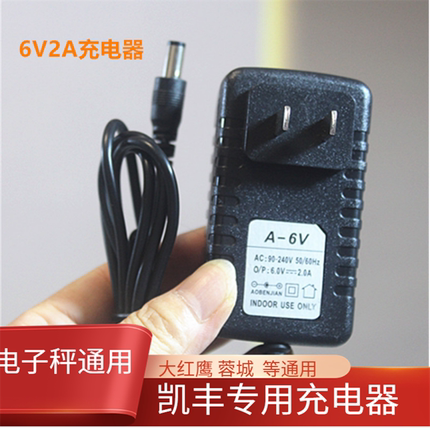 凯丰电子秤充电器原装6V圆孔12V儿童玩具车电动车电源适配器通用