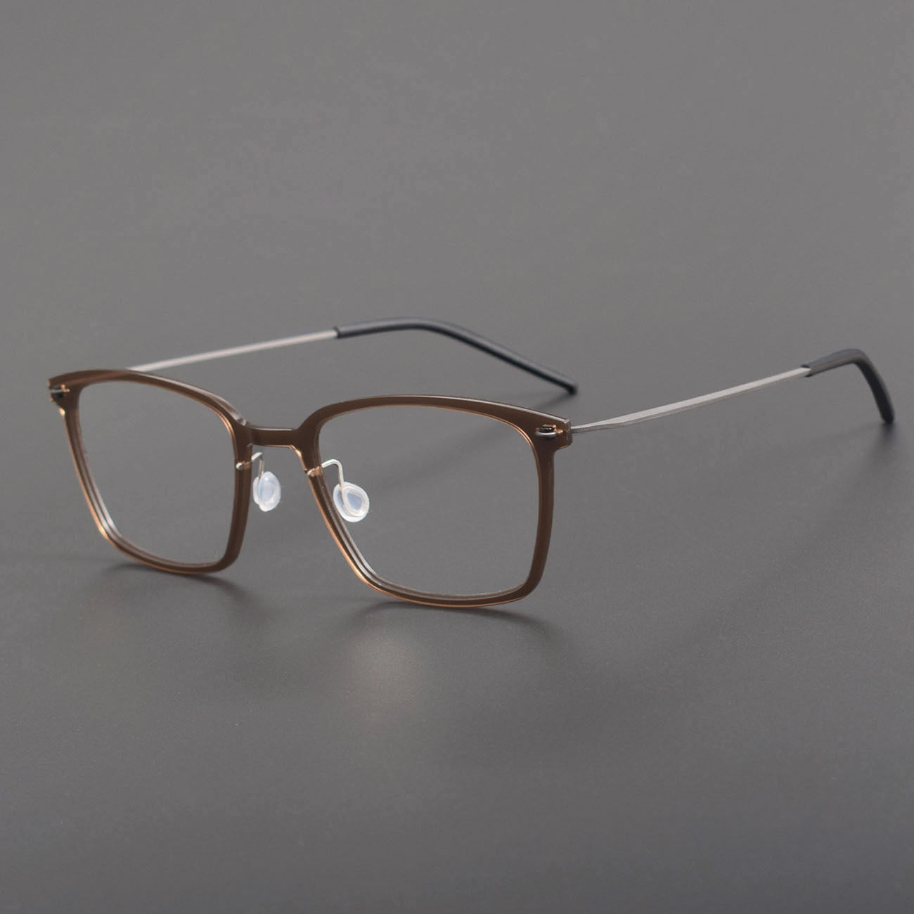 黑色尼龙超轻眼镜框林德同款6536无螺丝休闲极简近视眼镜框可配