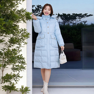 棉衣胖MM中长高级感钉珠大口袋加厚棉服外套 冬装 保暖颜值大码 女装