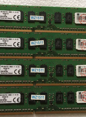 金士顿 DDR3 1600 ECC 8G KVR16E11/8 PC3-12800E 纯ECC内存