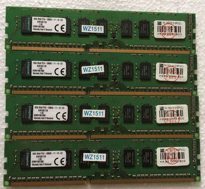 金士顿 DDR3 1600 ECC 8G KVR16E11/8 PC3-12800E 纯ECC内存