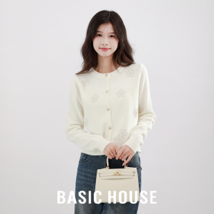 House 针织衫 百家好小个子毛衣女秋季 小香风短款 巨好看 新款 Basic