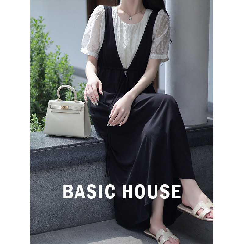 BasicHouse/百家好假两件连衣