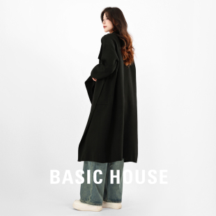 中长款 百家好高级感针织开衫 毛衣女装 2026秋冬季 Basic 新款 House