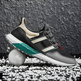 ub2026爆米花男鞋全黑色透气运动鞋女网面减震软底训练晨课跑步鞋