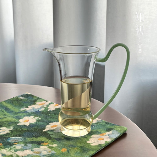 提耳高硼硅玻璃公道杯茶道配件