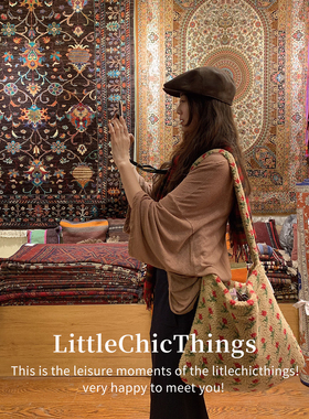 LittleChicThings原创早春卡其通勤风手提百搭单肩斜挎女包大容量