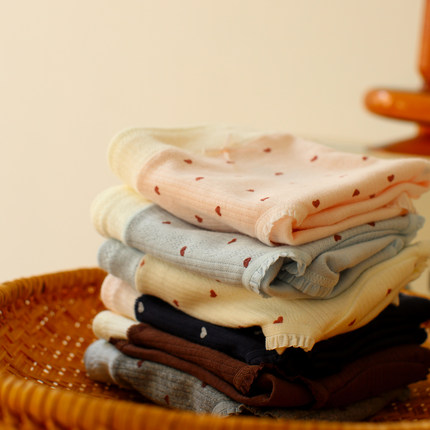 米吉诺拉" 7A抗菌96%纯棉加长裆性感舒适包臀爱心中腰三角内裤女