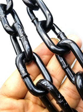 铁链 黑色 电泳铁链 黑漆链条 车锁链 铁链条 防锈加粗链条3-12mm